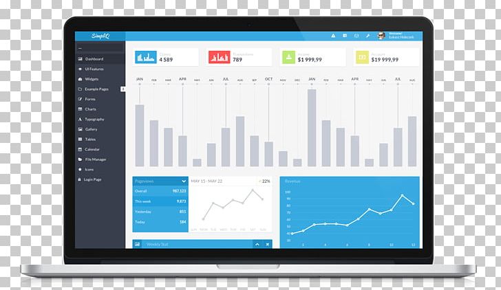 Responsive Web Design Template Bootstrap User Interface Design PNG, Clipart, Admin Panel, Business, Computer, Computer Program, Dashboard Free PNG Download