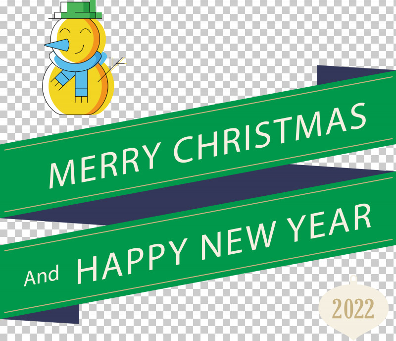 Merr Christmas Happy New Year 2022 PNG, Clipart, Banner, Geometry, Green, Happy New Year, Line Free PNG Download