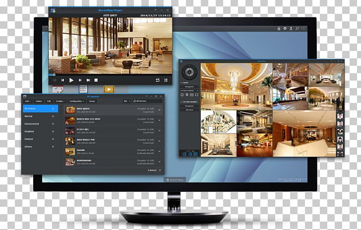 Synology Inc. LCD Television Network Storage Systems Surveillance Computer Servers PNG, Clipart, Computer Monitor, Computer Monitors, Computer Servers, Computer Software, Display Advertising Free PNG Download