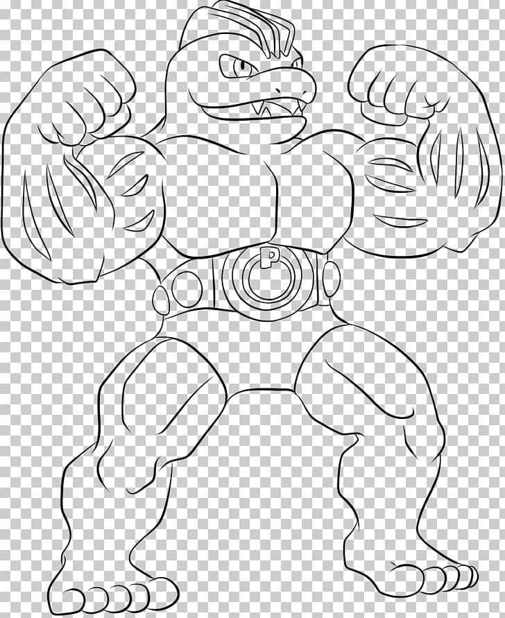 Pokémon Red And Blue Pokémon X And Y Machoke Drawing PNG, Clipart, Angle, Arm, Artwork, Black And White, Cartoon Free PNG Download