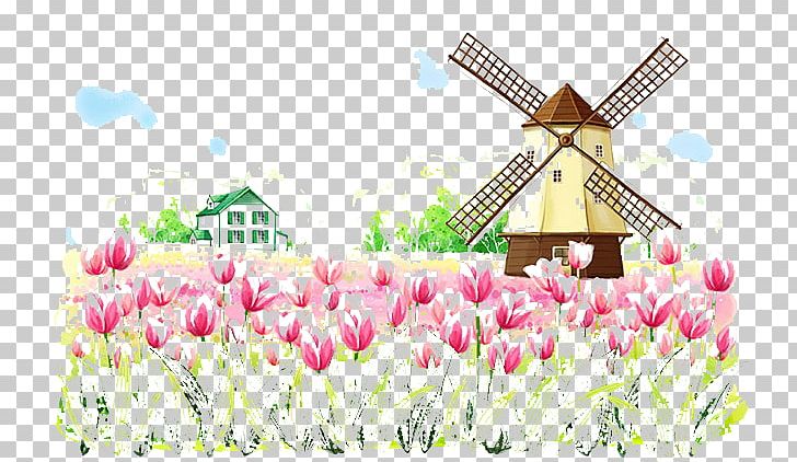 Paper Windmill Tulip Landscape PNG, Clipart, Flora, Floral Design, Floristry, Flower, Flower Arranging Free PNG Download