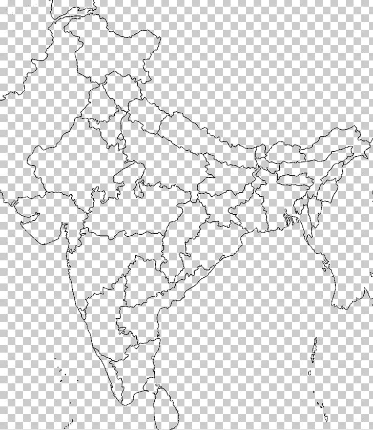 States And Territories Of India Blank Map Mapa Polityczna PNG, Clipart, Angle, Area, Artwork, Black And White, Blank Map Free PNG Download