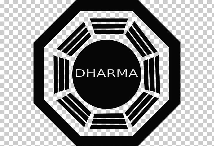 Dharma Initiative Charles Widmore Logo PNG, Clipart, Black, Black And White, Brand, Charles Widmore, Circle Free PNG Download