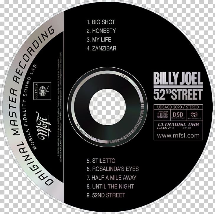 Compact Disc 52nd Street Product Brand Disk Storage PNG, Clipart, Billy Joel, Brand, Compact Disc, Data Storage Device, Disk Storage Free PNG Download