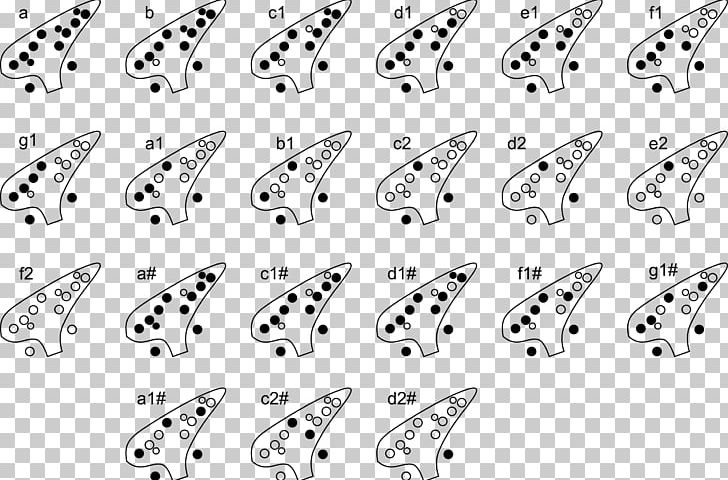 Ocarina Diatonic Scale Tablature PNG, Clipart, Angle, Auto Part, Black And White, Body Jewelry, Char Free PNG Download