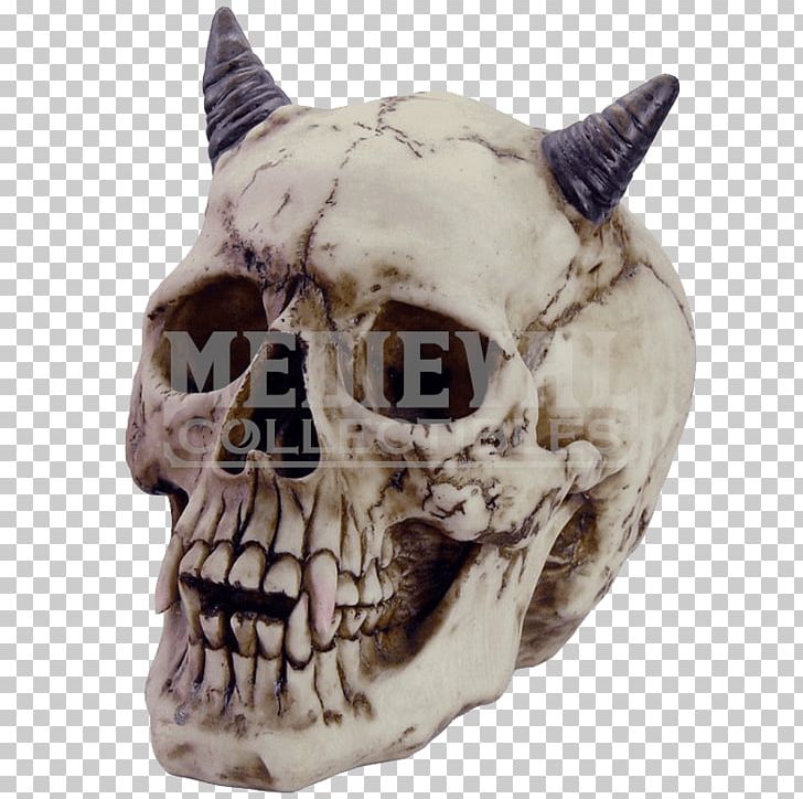 Skull Demon Horn Statue Devil PNG, Clipart, Bone, Demon, Devil, Fang, Fantasy Free PNG Download