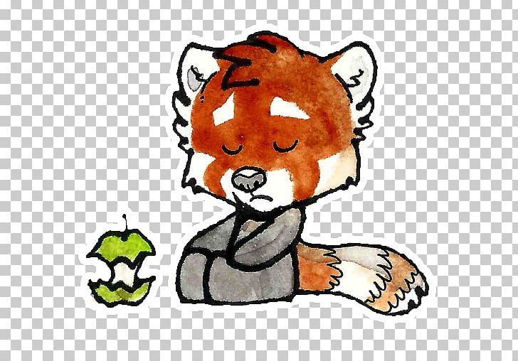 Red Panda Telegram Whiskers Sticker PNG, Clipart, Animal, Animals, Artwork, Big Cats, Carnivoran Free PNG Download