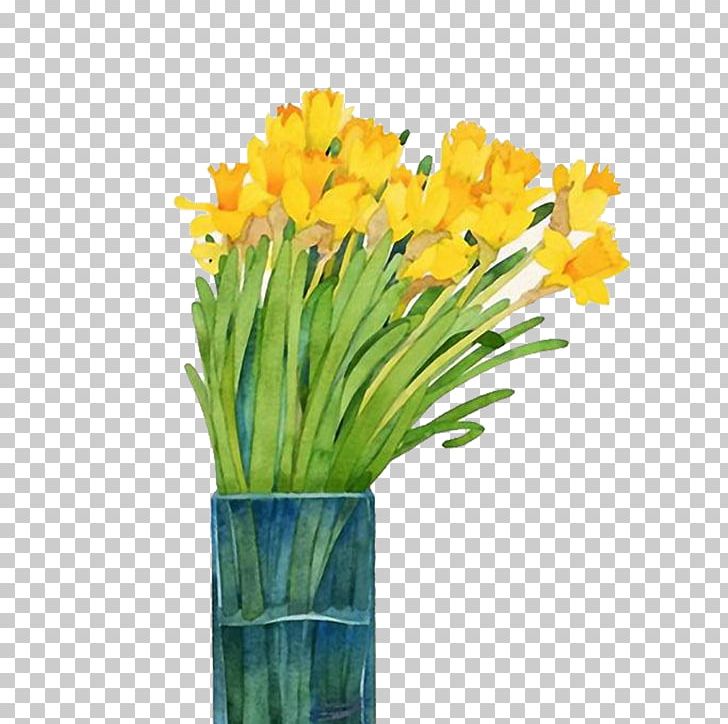 Narcissus Watercolor Painting Daffodil PNG, Clipart, Art, Artificial Flower, Beautiful, Botany, Color Free PNG Download