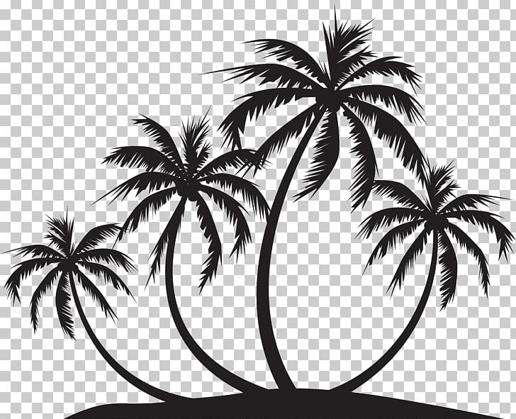Sunset Landscape Painting PNG, Clipart, Arecales, Black And White, Borassus Flabellifer, Branch, Date Palm Free PNG Download