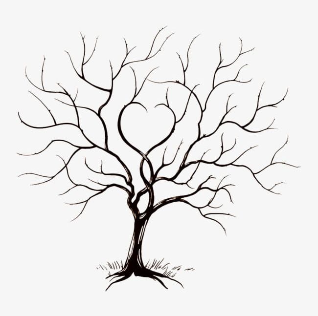 Hand-painted Trees PNG, Clipart, Abstract, Bar, Black, Branches, Fingerprint Free PNG Download