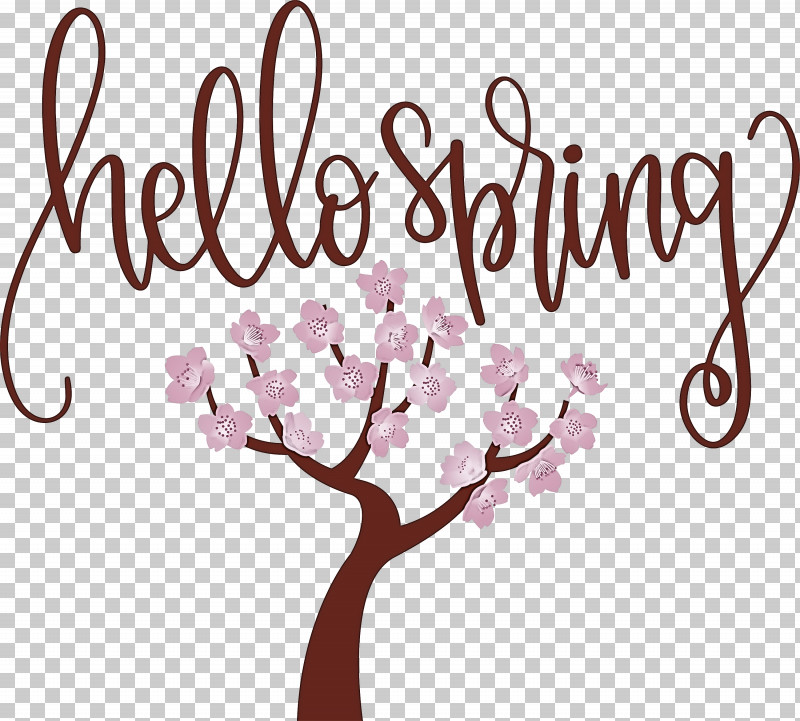 Hello Spring Spring PNG, Clipart, Calligraphy, Cut Flowers, Floral Design, Hello Spring, Spring Free PNG Download
