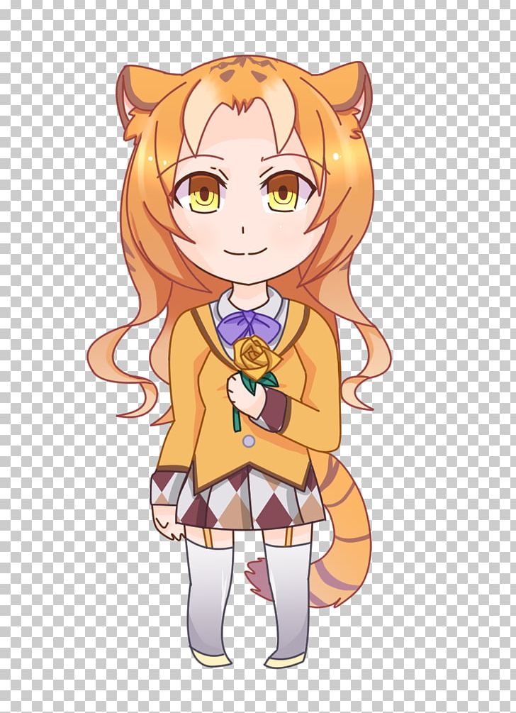 Kemono Friends Cat Golden Tiger Mammal PNG, Clipart, Art, Big Cat, Big Cats, Brown Hair, Carnivoran Free PNG Download