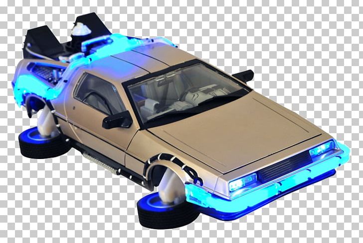 DeLorean Time Machine Back To The Future 2 Hover Time Machine Electronic Vehicle Diamond Select Toys DeLorean DMC-12 PNG, Clipart, Automotive Design, Back To The Future, Back To The Future Part Ii, Back To The Future Part Iii, Blue Free PNG Download