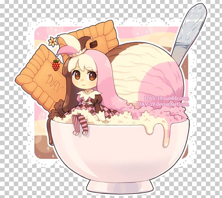 Chibi Neapolitan Ice Cream Milk PNG, Clipart, Animation, Anime, Art, Biscuits, Cartoon Free PNG Download
