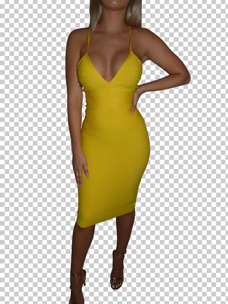 Yellow Bandage Dress Cocktail Dress PNG, Clipart, Bandage, Bandage Dress, Bodycon Dress, Carina, Clothing Free PNG Download