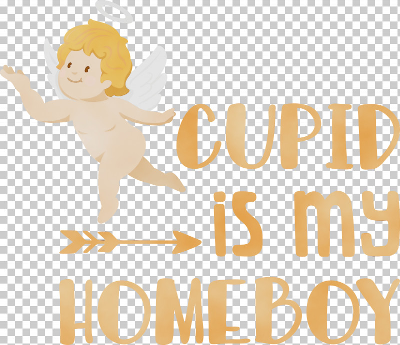 Logo Yellow Character Meter Happiness PNG, Clipart, Behavior, Character, Cupid, Happiness, Joint Free PNG Download