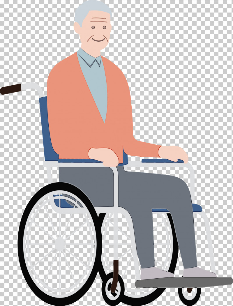 Elderly People PNG, Clipart, Chair, Elderly People, Flat Design, Grandfather, Grandpa Free PNG Download