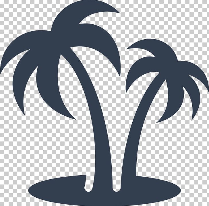 Computer Icons Arecaceae Symbol PNG, Clipart, Arecaceae, Black And White, Branch, Coconut Tree, Computer Icons Free PNG Download