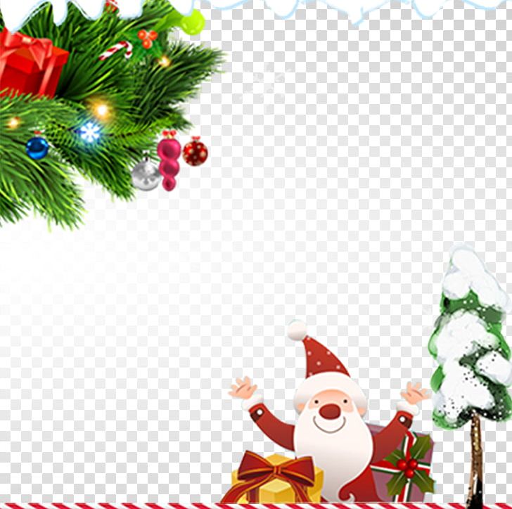 Christmas Tree Santa Claus Gift PNG, Clipart, Art, Branch, Cartoon, Christ, Christmas Free PNG Download