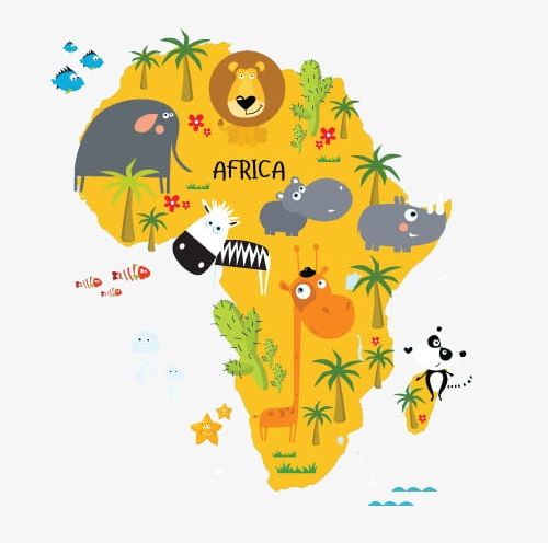 Map Of Africa PNG, Clipart, Africa Clipart, Animal, Cartoon, Element, Flat Free PNG Download