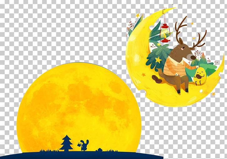 Mid-Autumn Festival Moon Euclidean PNG, Clipart, Adobe Illustrator, Artworks, Autumn, Autumn Leaf, Cake Free PNG Download