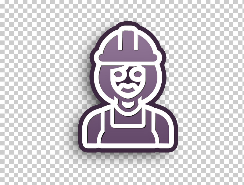 Builder Icon Occupation Woman Icon PNG, Clipart, Builder Icon, Logo, Occupation Woman Icon, Purple, Sticker Free PNG Download