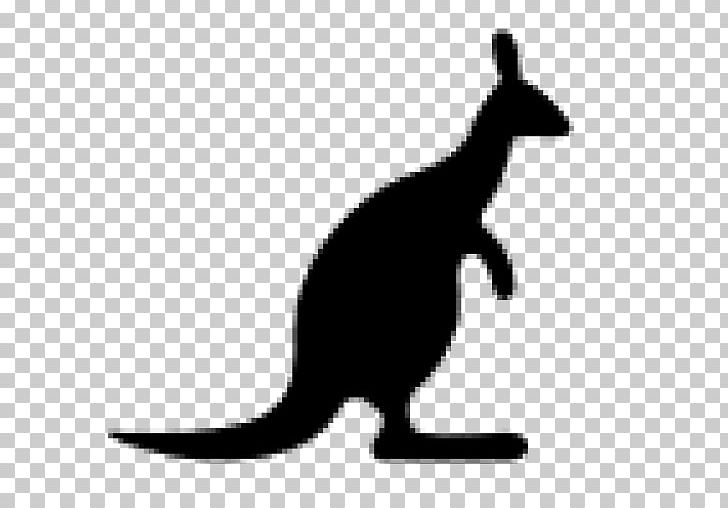 Macropodidae Animal Silhouettes Kangaroo PNG, Clipart, Animal Silhouettes, Art, Black And White, Cat, Cat Like Mammal Free PNG Download