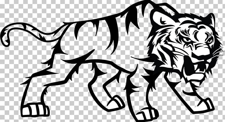 Tiger Cat Black And White Logo Lion PNG, Clipart, Animals, Art, Artwork, Big Cats, Black Free PNG Download