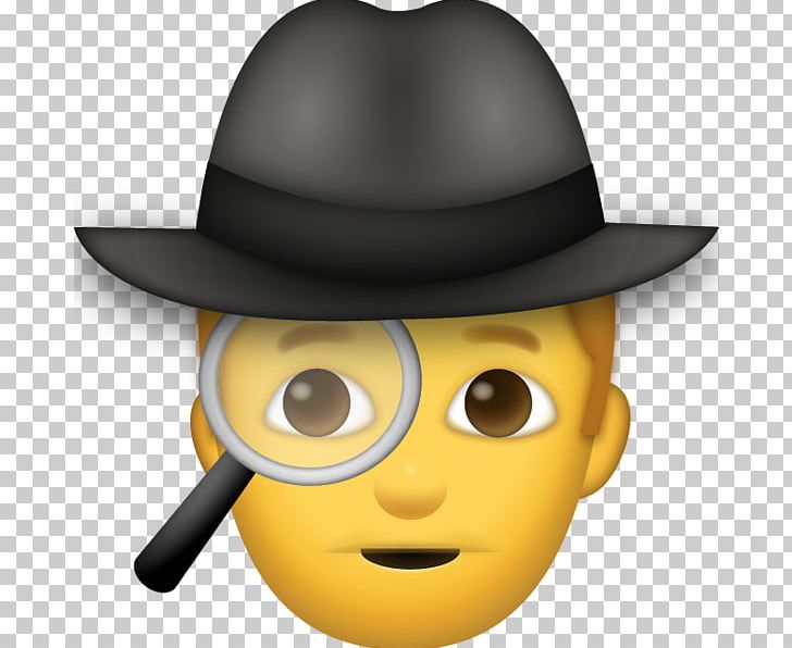 Emoji Smiley Emoticon IPhone Detective PNG, Clipart, Cartoon, Computer Icons, Cowboy Hat, Detective, Emoji Free PNG Download
