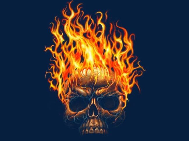 Flame Skull Wrap Around Effect PNG, Clipart, Around Clipart, Effect, Effect Clipart, Flame, Flame Clipart Free PNG Download