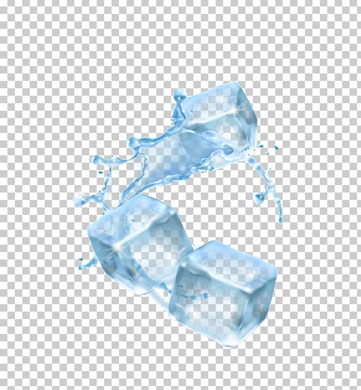 Three-dimensional Ice Water Droplets PNG, Clipart, Aqua, Azure, Blue, Crystal, Cube Free PNG Download