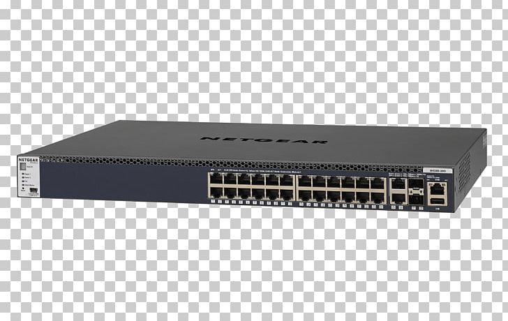 Network Switch 10 Gigabit Ethernet Port Power Over Ethernet PNG, Clipart, 19inch Rack, Audio Receiver, Electronic Component, Electronic Device, Electronics Accessory Free PNG Download