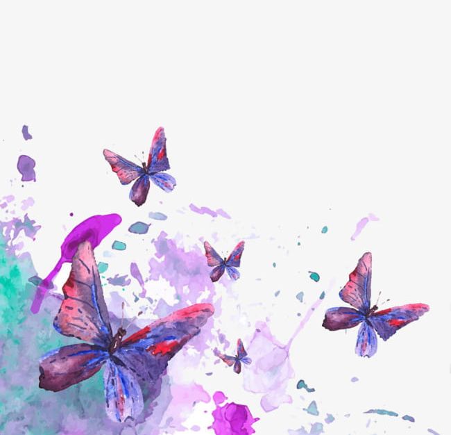 Color Ink Butterfly High-definition Deduction Material PNG, Clipart, Buckle, Butterfly, Cartoon, Cartoon Man, Chinese Free PNG Download