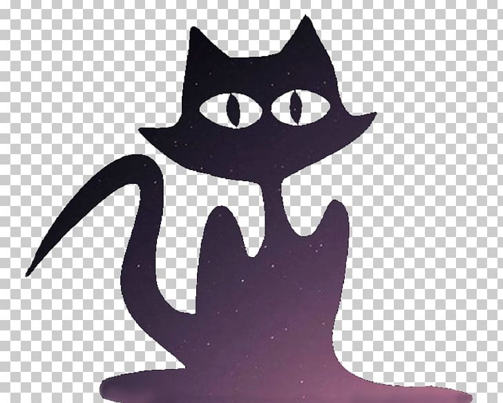 Cat Halloween Black And White Kitten PNG, Clipart, Animals, Black, Black And White, Black Cat, Carnivoran Free PNG Download