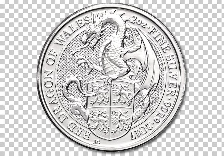 Silver Coin The Queen's Beasts Silver Coin Silver Dragon PNG, Clipart,  Free PNG Download