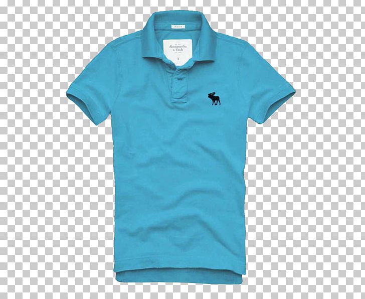 T-shirt Polo Shirt Abercrombie & Fitch Clothing Piqué PNG, Clipart, Abercrombie Fitch, Active Shirt, Aqua, Azure, Blue Free PNG Download