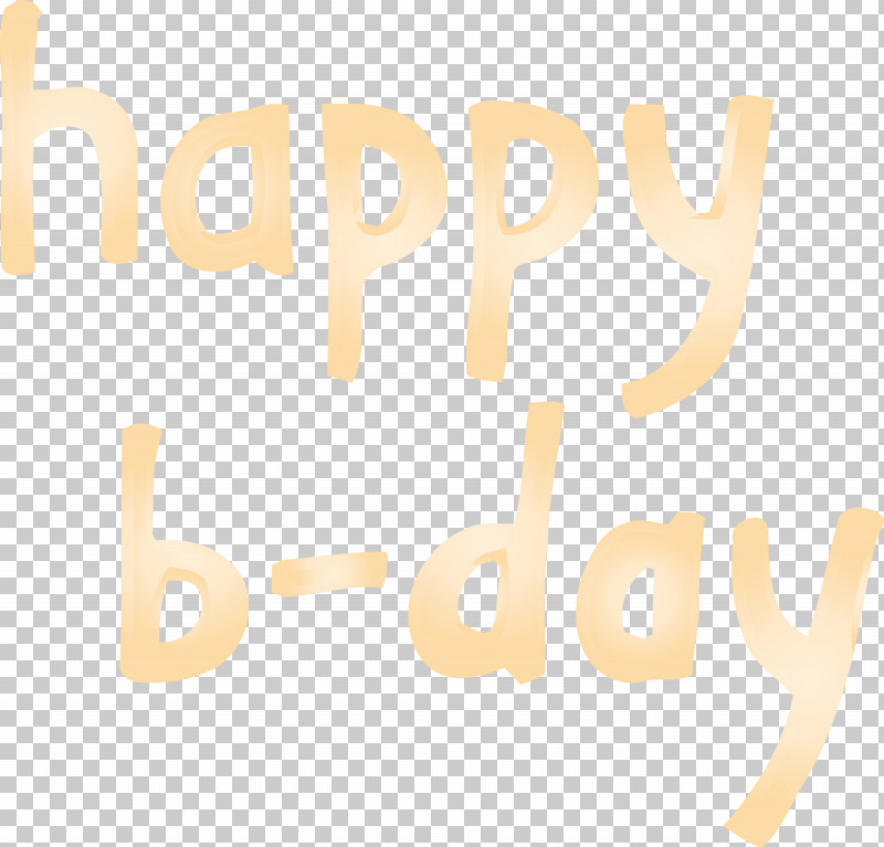 Text Font Yellow Logo Beige PNG, Clipart, Beige, Calligraphy, Happy B Day Calligraphy, Logo, Paint Free PNG Download