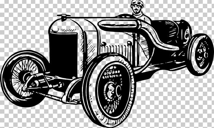 Vintage Car Classic Car Auto Racing Antique Car PNG, Clipart, Antique Car, Automotive Design, Auto Racing, Black And White, Brand Free PNG Download