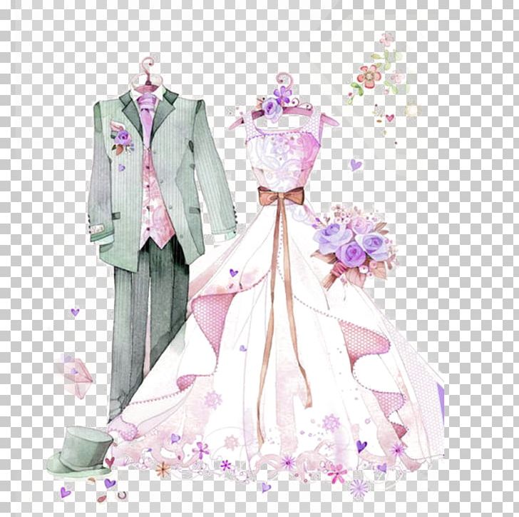 Wedding Dress Marriage Formal Wear Bride PNG, Clipart, Bride And Groom, Brides, Cartoon, Cartoon Wedding Dress, Design Free PNG Download