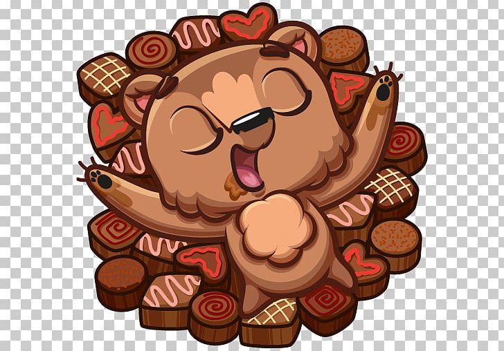 Chocolate Brownie VKontakte Sticker Personal Message PNG, Clipart, Bbcode, Brownie, Cartoon, Chocolate, Chocolate Brownie Free PNG Download
