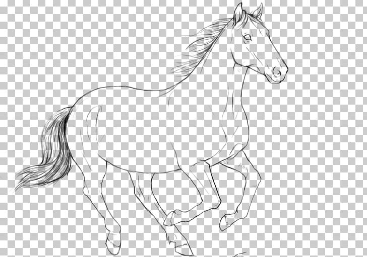 Mustang Gallop Foal Stallion Pony PNG, Clipart, Animal Figure, Artwork, Black And White, Bridle, Canter And Gallop Free PNG Download