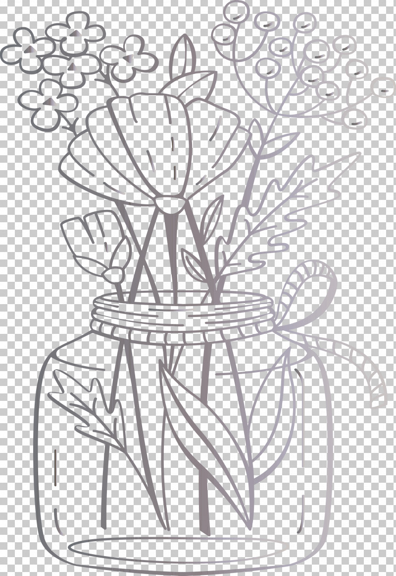 Mason Jar PNG, Clipart, Cut Flowers, Floral Design, Flower, Flower Bouquet, Flowerpot Free PNG Download