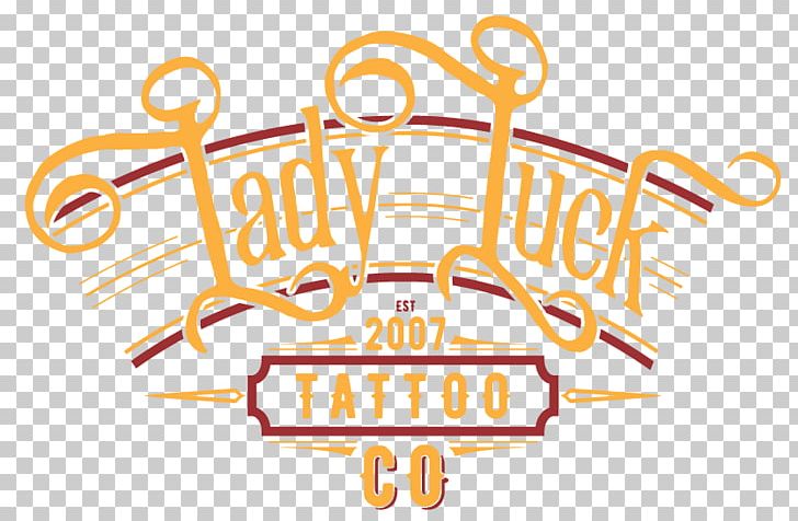 Logo Brand Tattoo Illustration Product Design PNG, Clipart, Area, Brand, Graphic Design, Lady Luck, Line Free PNG Download