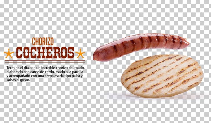 Bratwurst Pincho Arepa Snack Los Cocheros PNG, Clipart, Arepa, Biscuit, Bratwurst, Chorizo, Email Free PNG Download