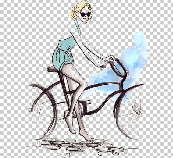 Fashion Illustration Drawing PNG, Clipart, Art, Bicycle, Bicycle Accessory, Bicycle Frame, Bicycle Frames Free PNG Download