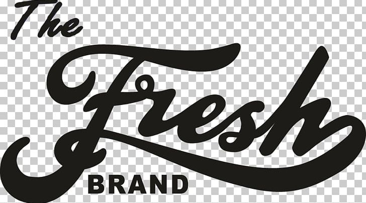 T-shirt Fresh Brand Logo Clothing PNG, Clipart, Art, Artificial Leather, Black And White, Brand, Calligraphy Free PNG Download