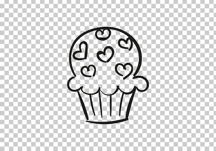 Cupcake Muffin Birthday Cake Computer Icons PNG, Clipart, Area, Birthday Cake, Black, Black And White, Bone Free PNG Download