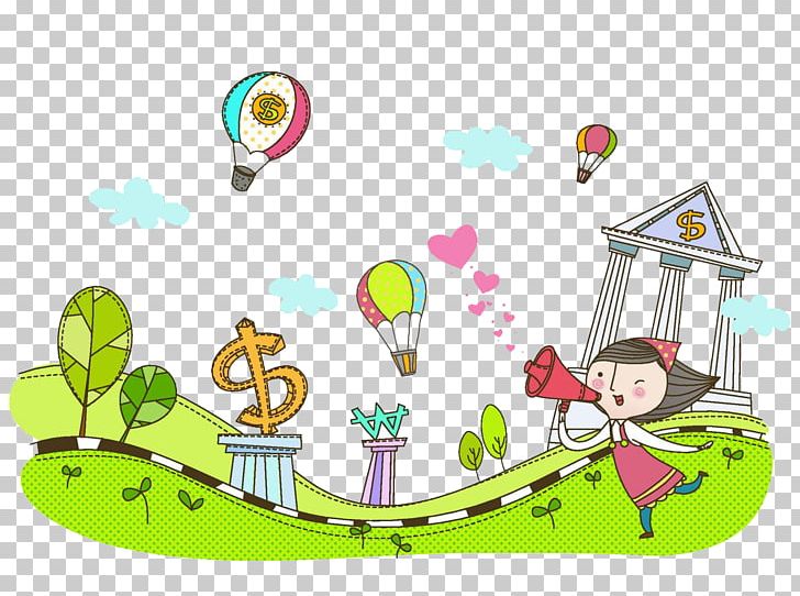 Child Cartoon Illustration PNG, Clipart, Art, Background Green, Balloon, Cartoon, Child Free PNG Download