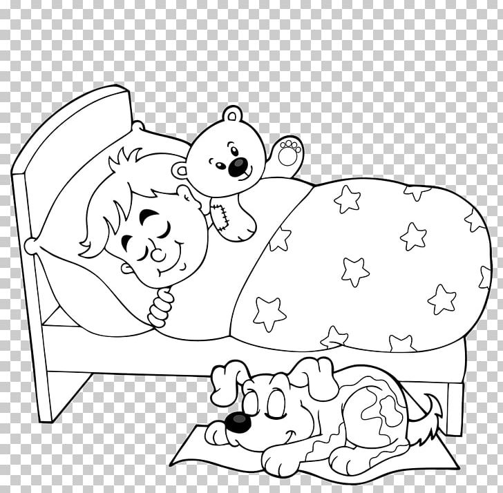 sleeping baby clipart black and white