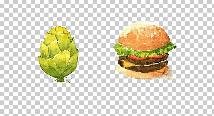 Hamburger Hot Dog Sushi Fast Food Watercolor Painting PNG, Clipart, Bread, Burger, Cartoon, Cheeseburger, Cuisine Free PNG Download